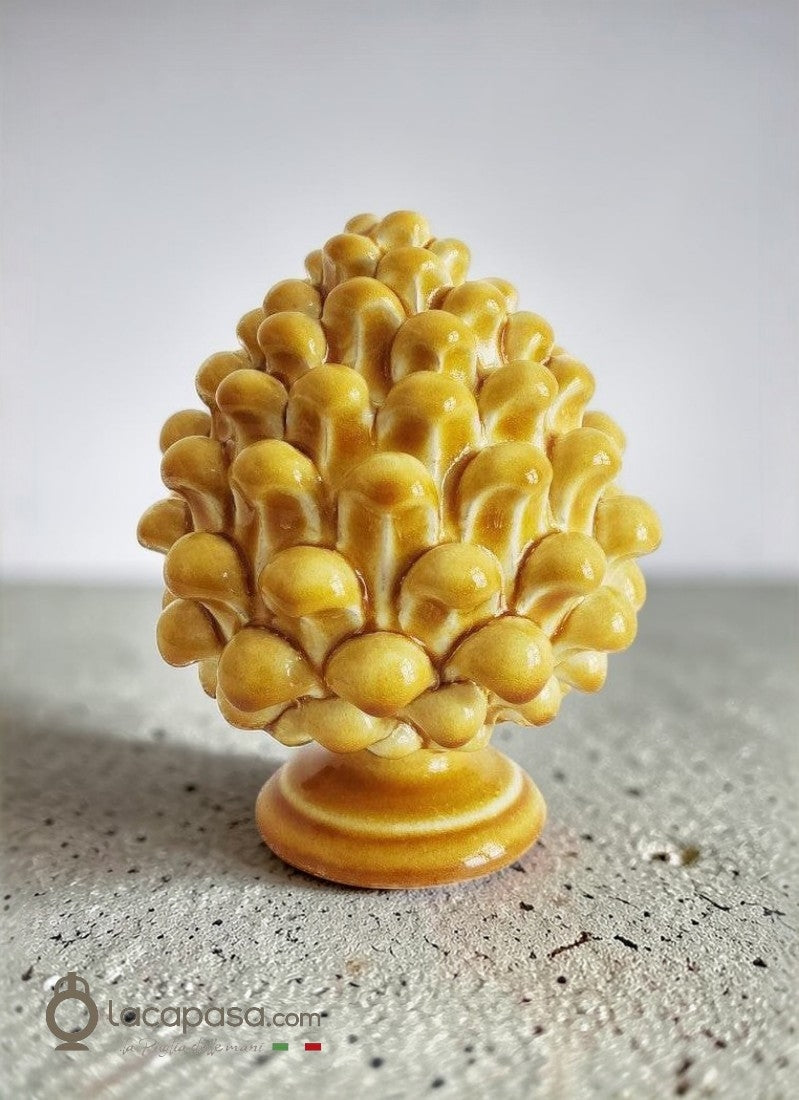 PINEA - Pigna in ceramica miele - Lacapasa.com