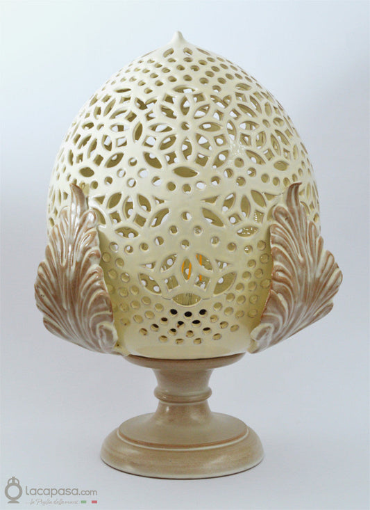 PRATOLINA - Lampada Pumo in ceramica - Lacapasa.com - Shop Online di Ceramiche Artigianali e Tipicità Pugliesi