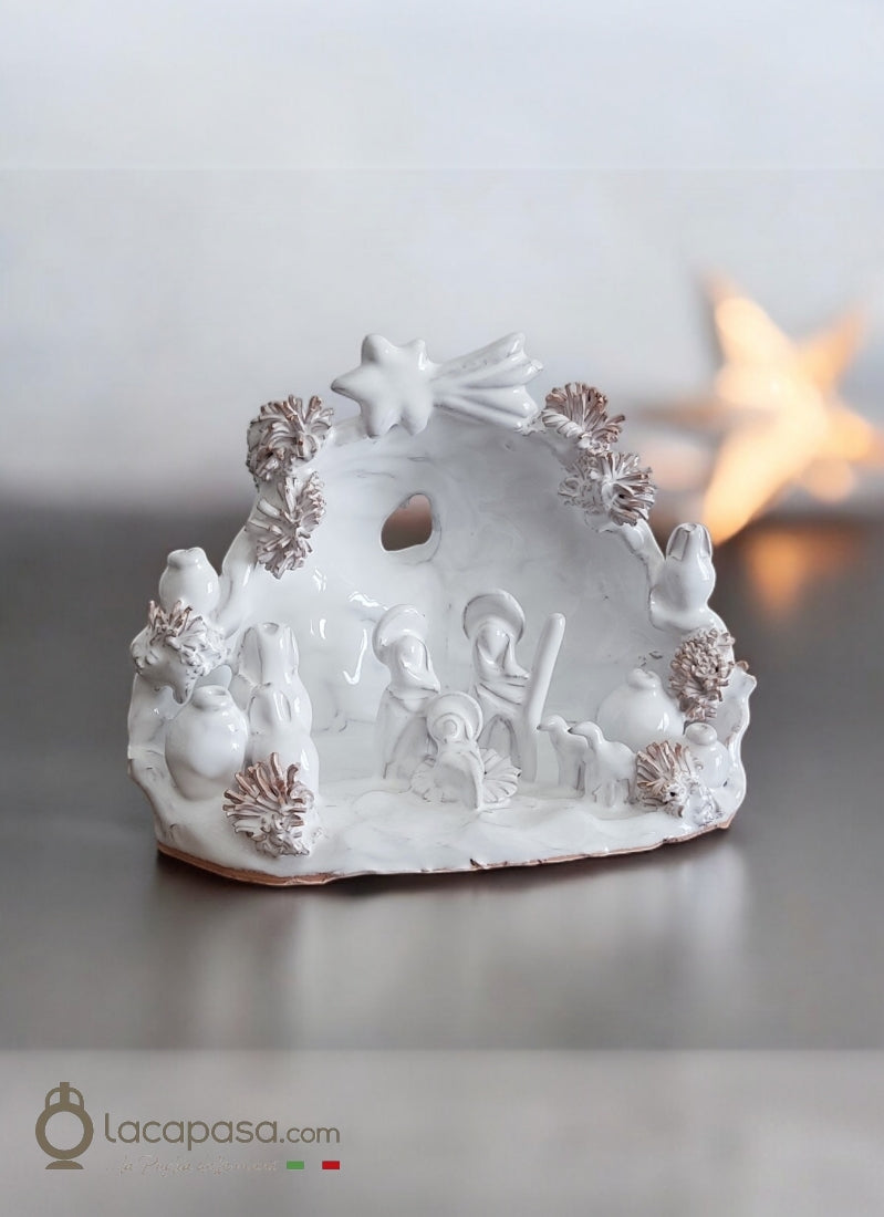 GERICO – Presepe in ceramica bianca