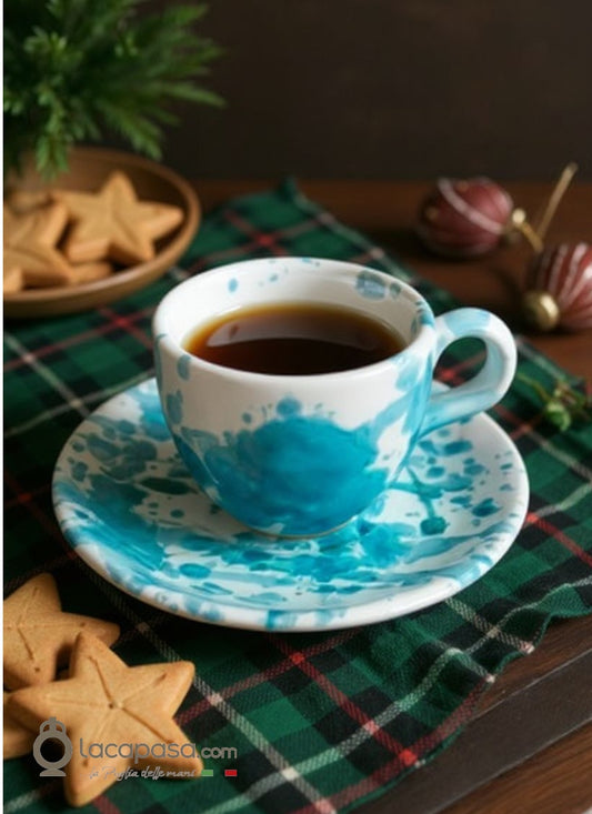 GOCCIA - Tazzina caffè in ceramica - decoro Macchia