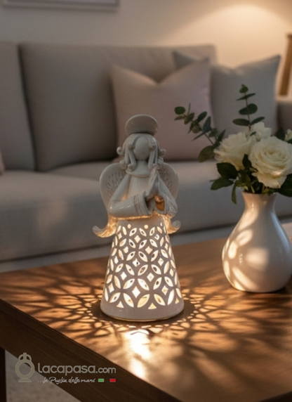 RAFFAELE - Angelo Lampada in ceramica