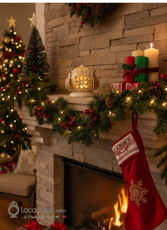 CEDRO - Porta candela in ceramica