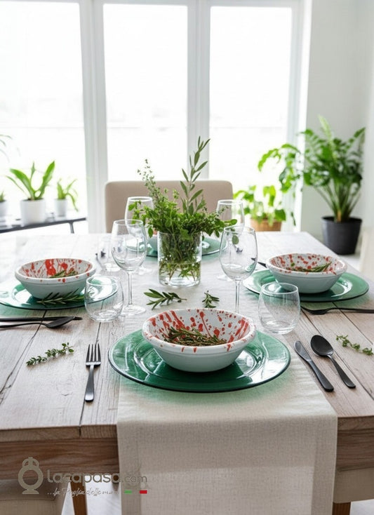 Piatti colorati di terracotta pugliese - Lacapasa.com