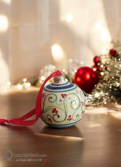 RENNA - Pallina di Natale in ceramica - Lacapasa.com