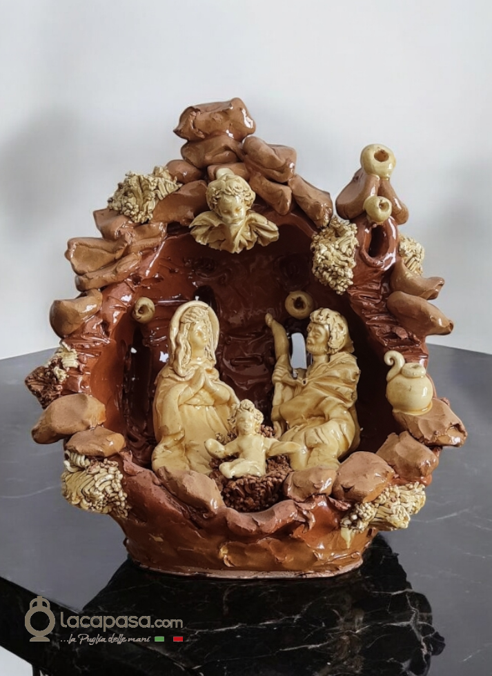 SALVATORE – Presepe in ceramica - Lacapasa.com - Shop Online di Ceramiche Artigianali e Tipicità Pugliesi