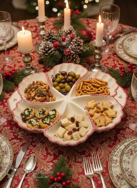 SPIRALE - Antipastiera in ceramica - aperitivo - Xmas - Lacapasa.com