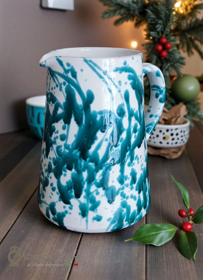 SUSINA - Brocca in ceramica - decoro Macchia - Xmas - Lacapasa.com
