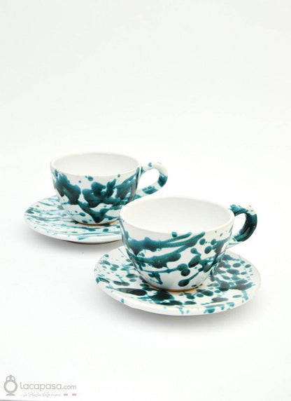 MENTA - Tazza The di ceramica - decoro Macchia - Lacapasa.com